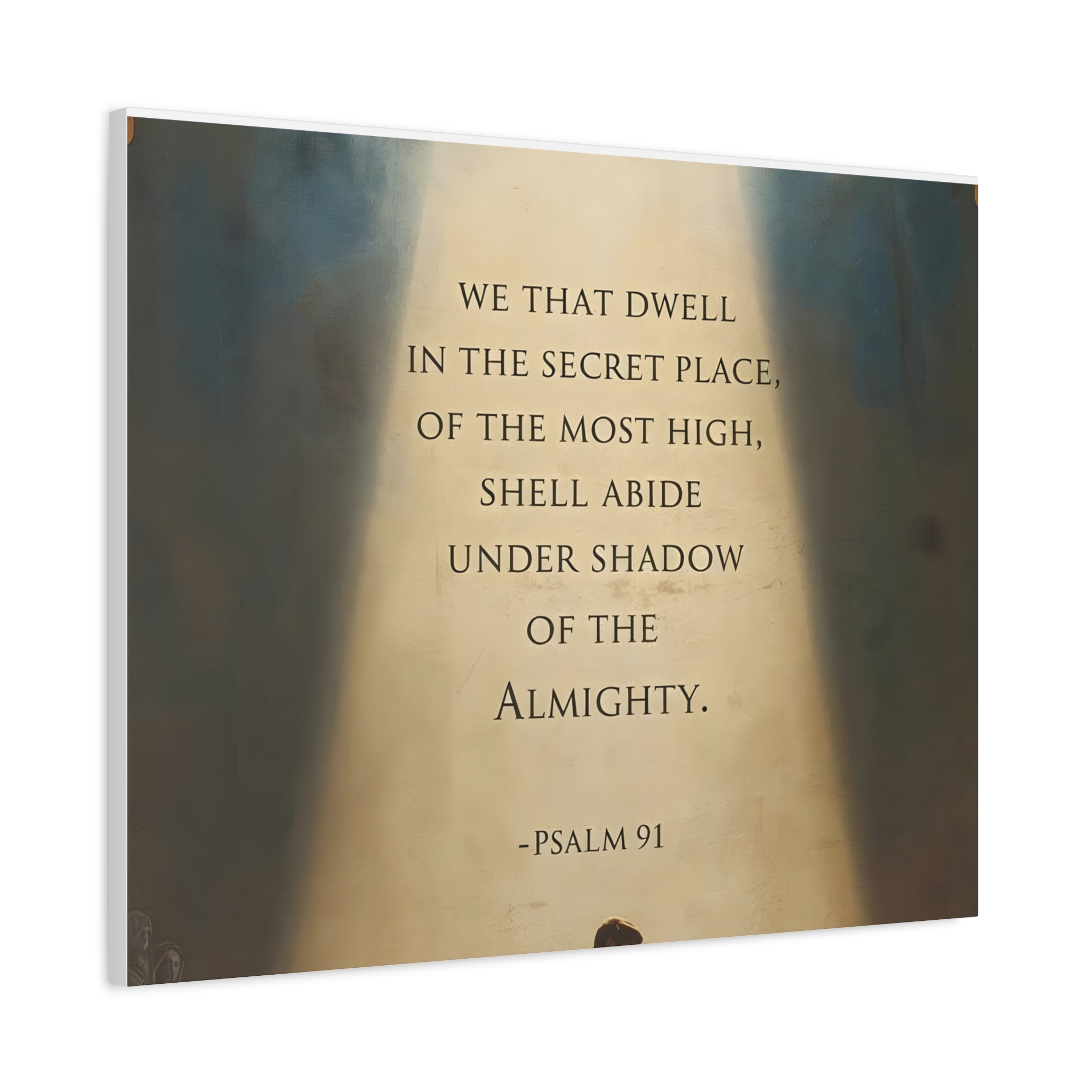 Psalm 91 Scripture Matte Canvas, Stretched, 1.25"