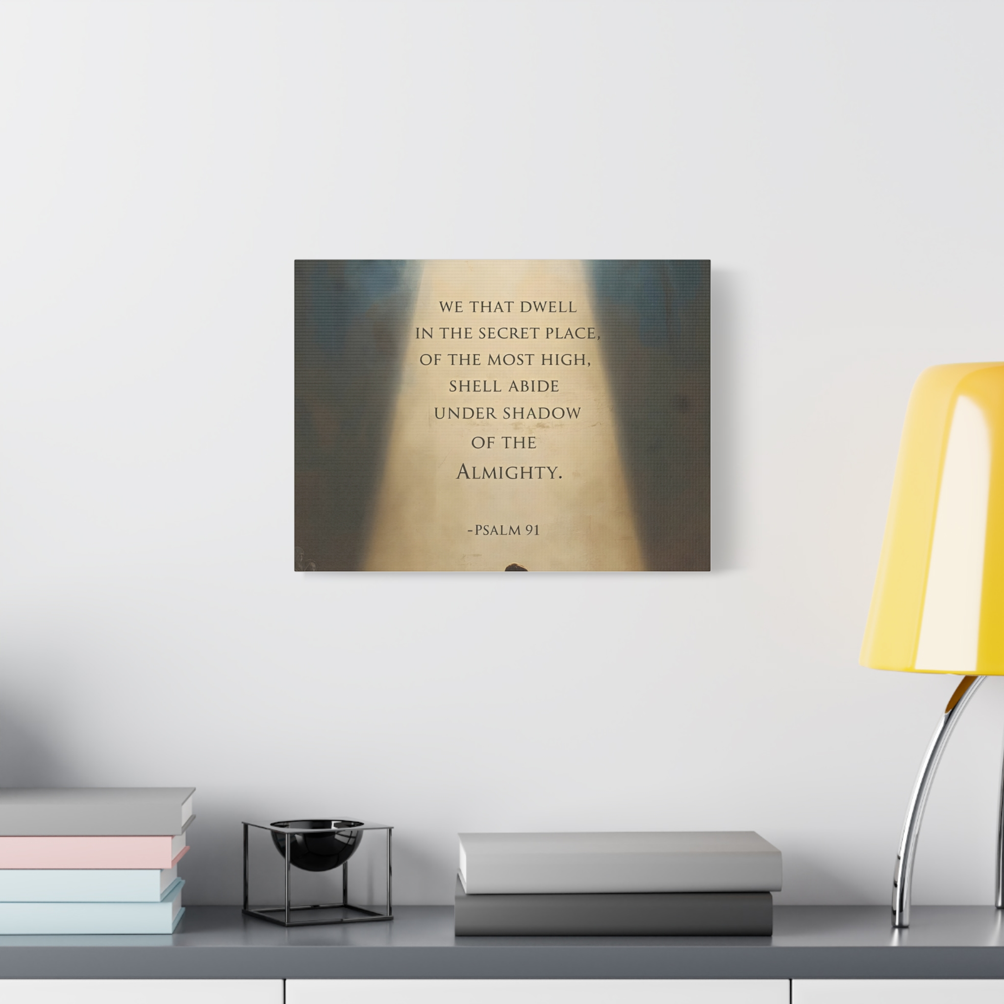 Psalm 91 Scripture Matte Canvas, Stretched, 1.25"