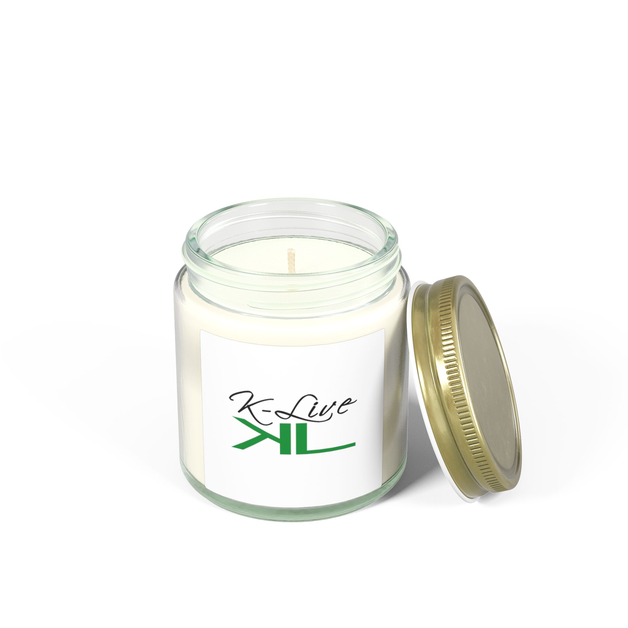 K-Live KL Coconut Apricot Scented Candle 4oz or 9oz | Coconut Apricot Wax Jar Candle