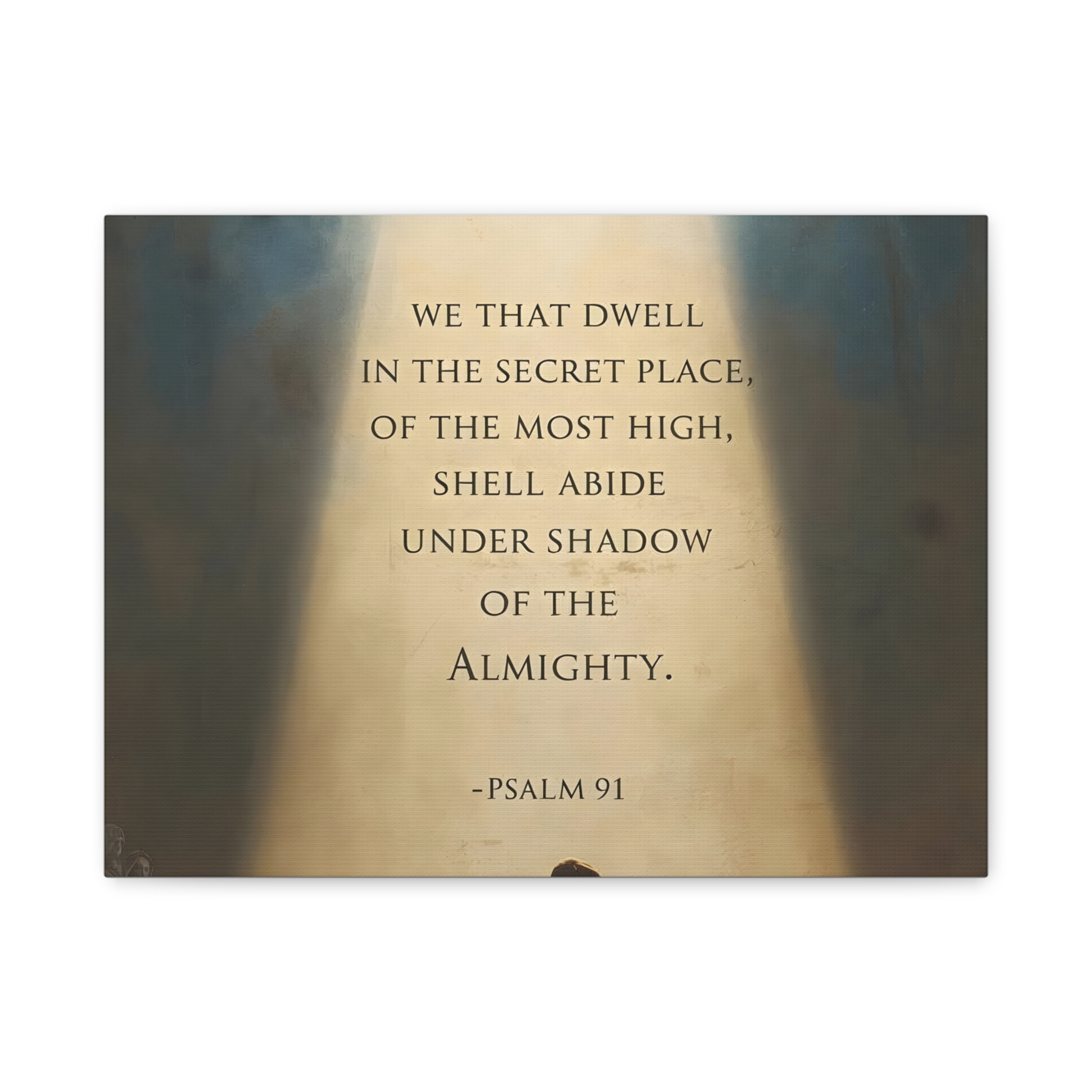 Psalm 91 Scripture Matte Canvas, Stretched, 1.25"