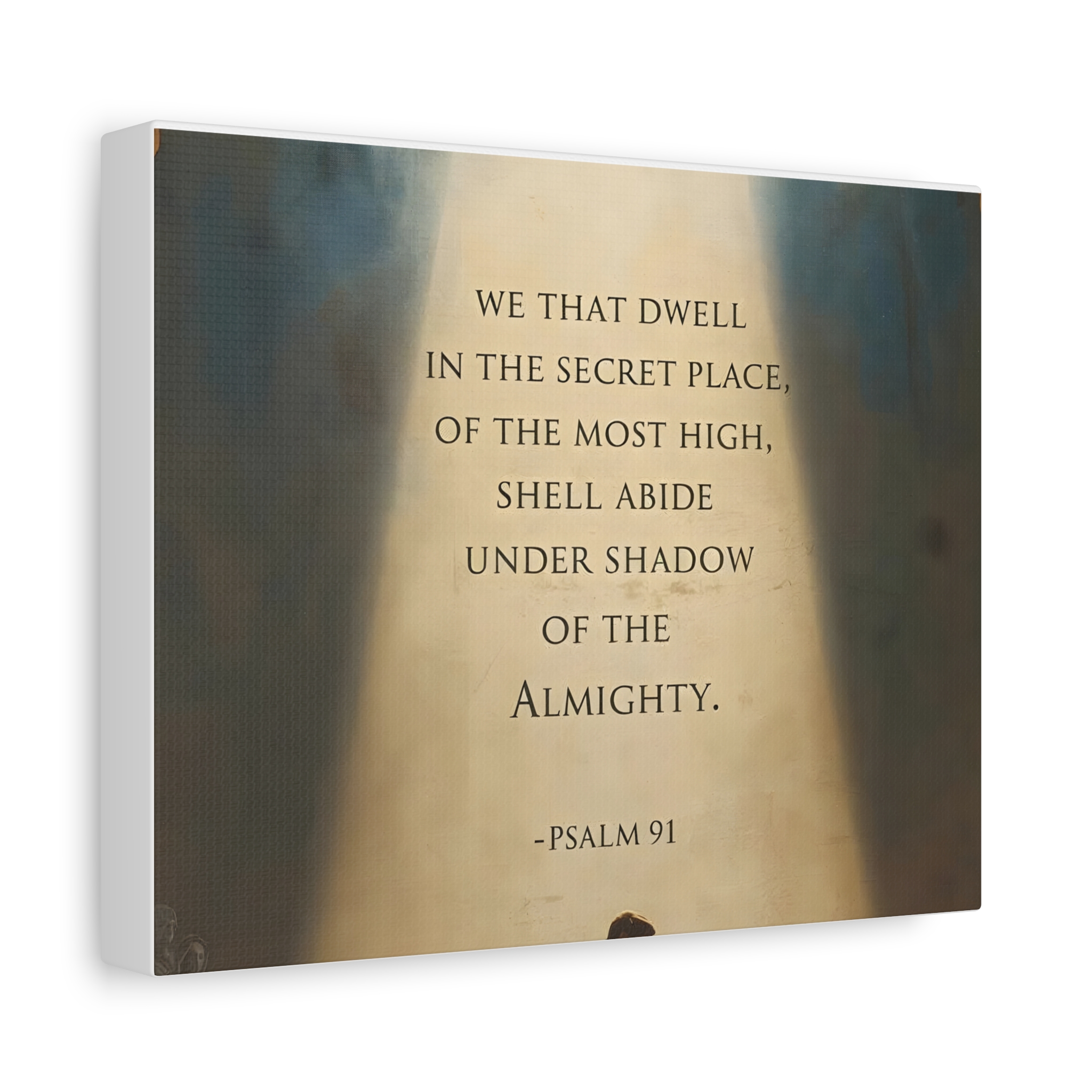 Psalm 91 Scripture Matte Canvas, Stretched, 1.25"