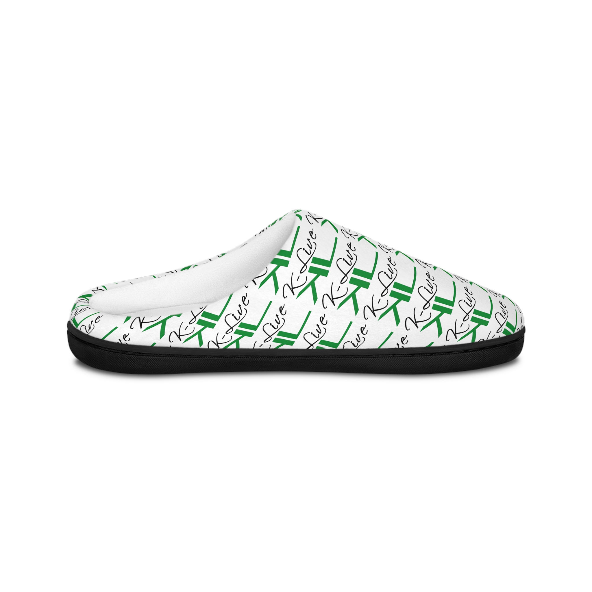 K-Live Script Repeat Pattern Slippers | Women's Indoor Slippers