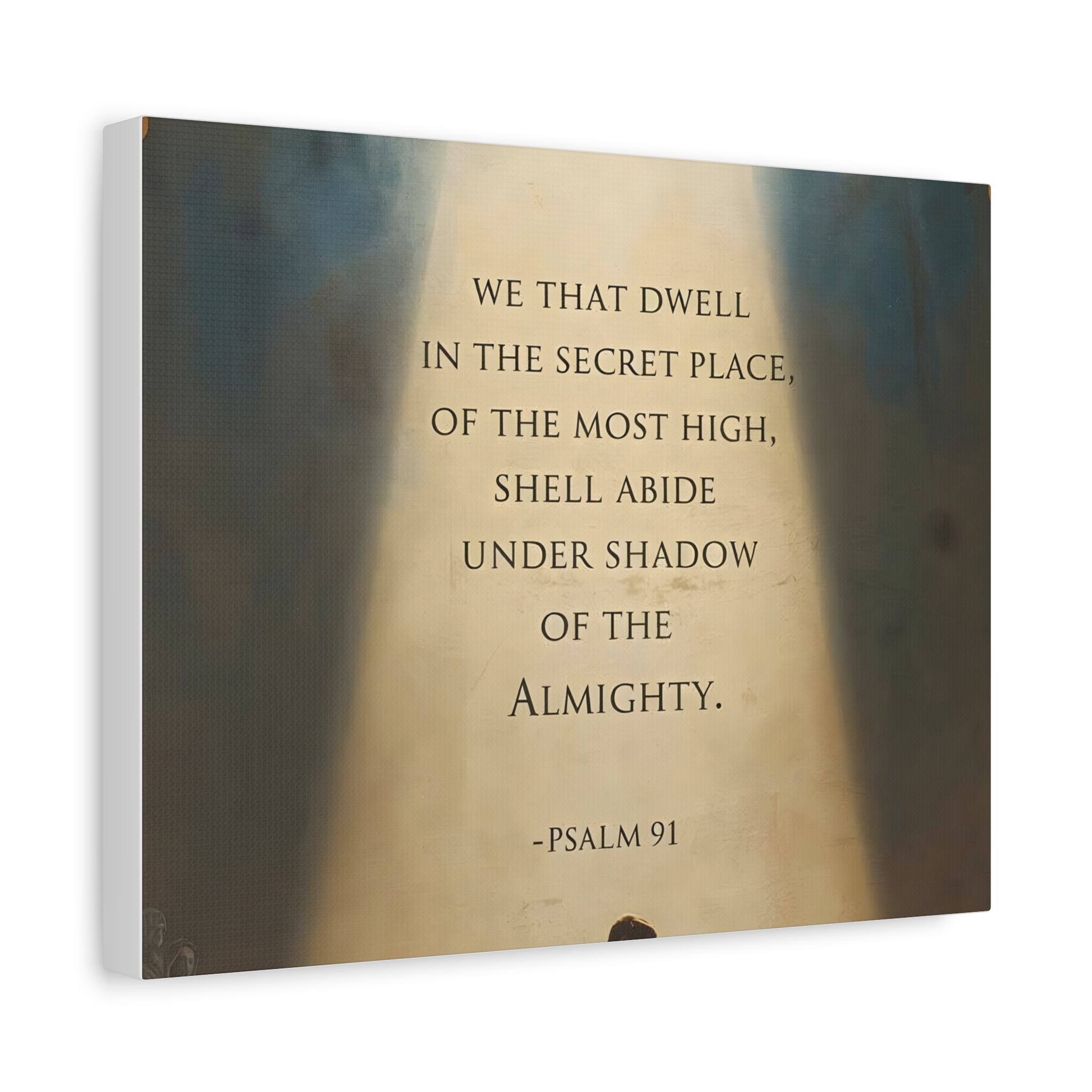 Psalm 91 Scripture Matte Canvas, Stretched, 1.25"
