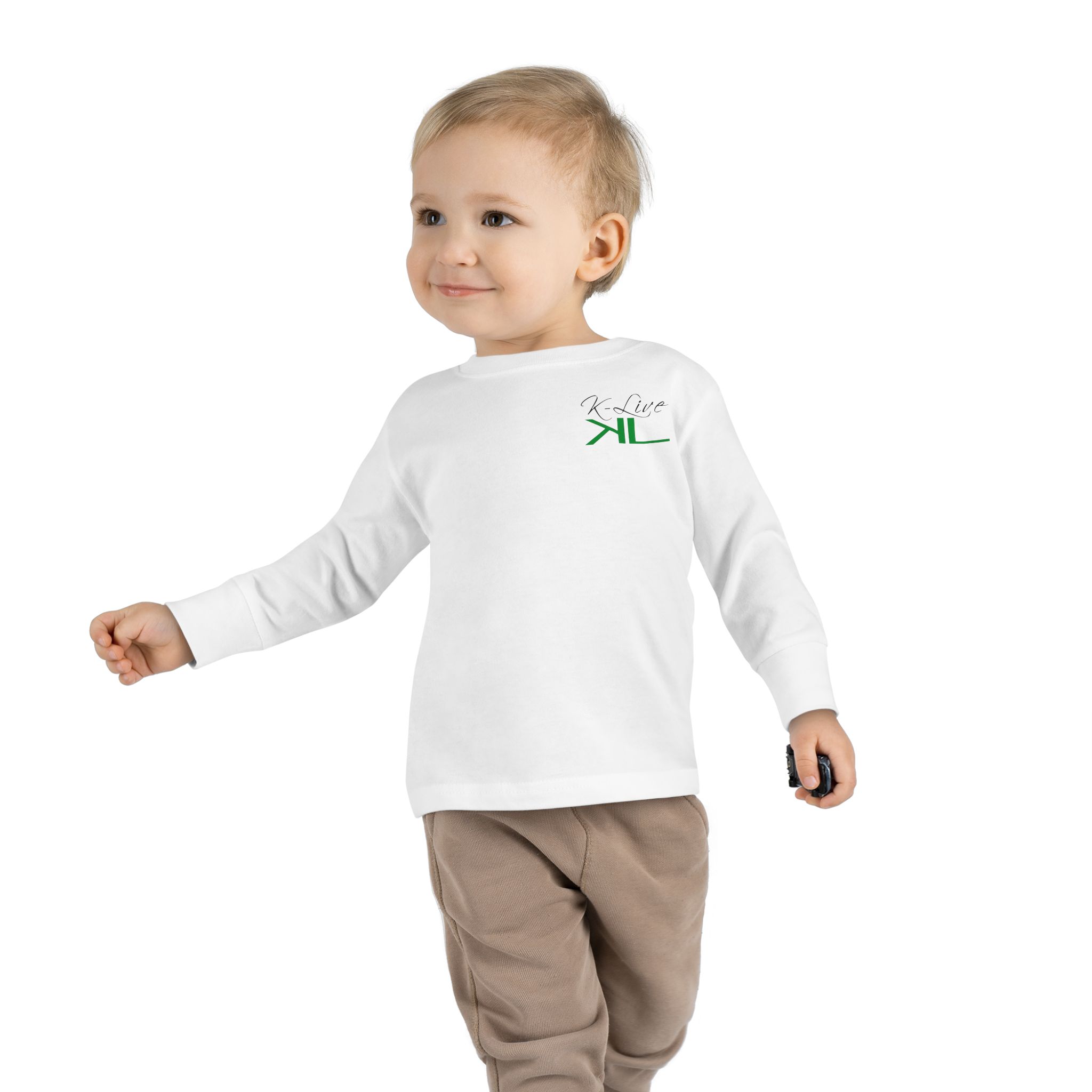 K-Live Kids - Toddler Long Sleeve Tee | Unisex Long-Sleeve Top.