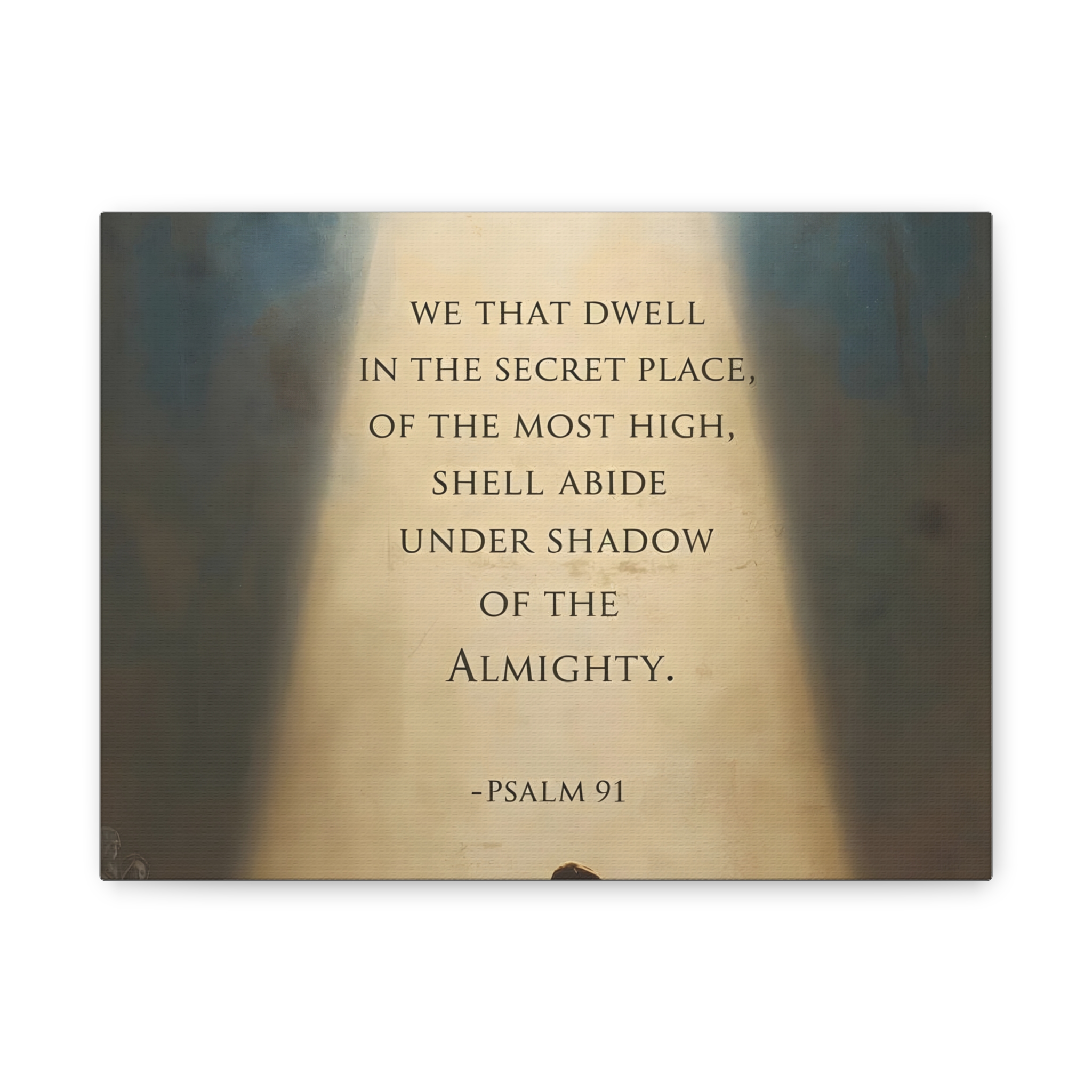 Psalm 91 Scripture Matte Canvas, Stretched, 1.25"