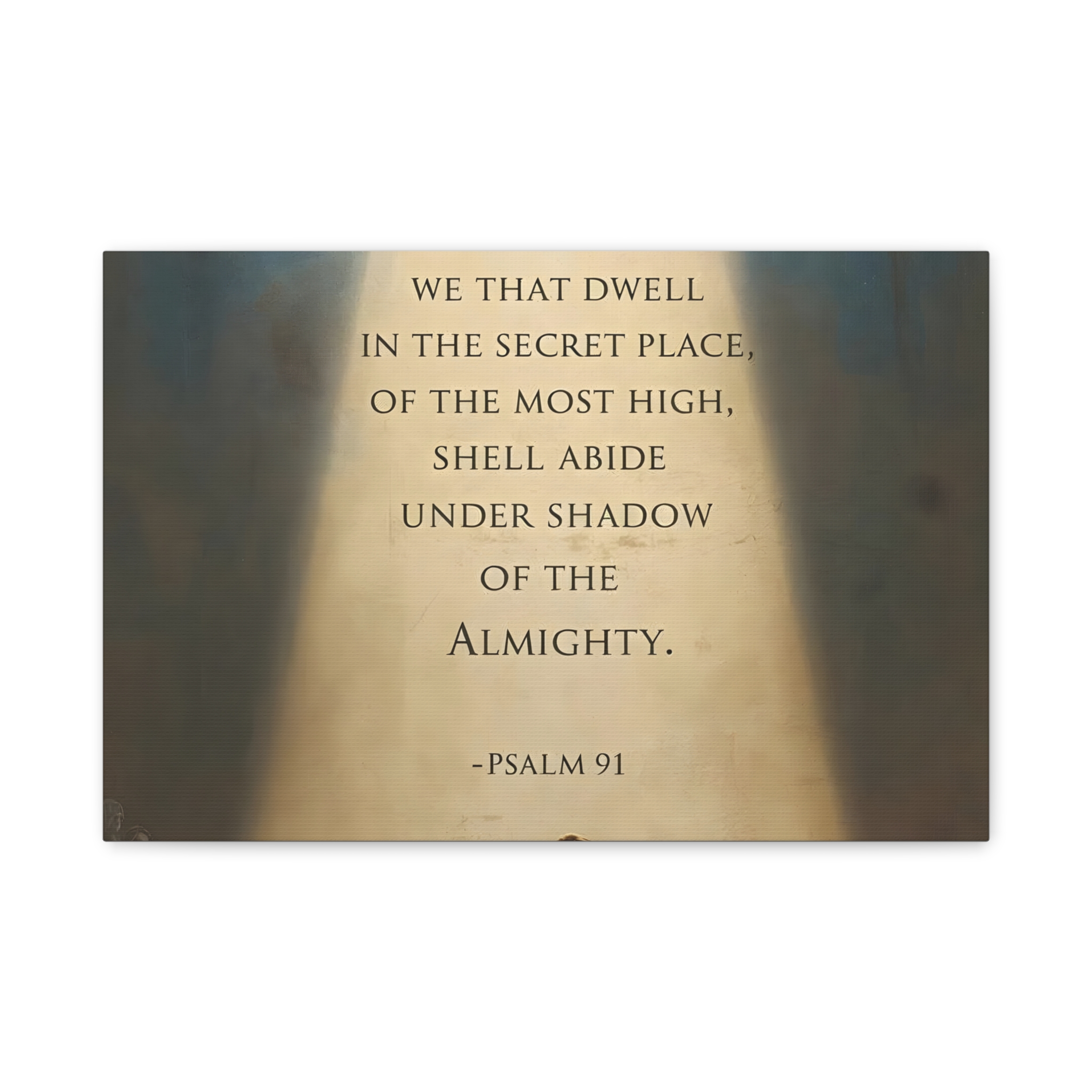 Psalm 91 Scripture Matte Canvas, Stretched, 1.25"