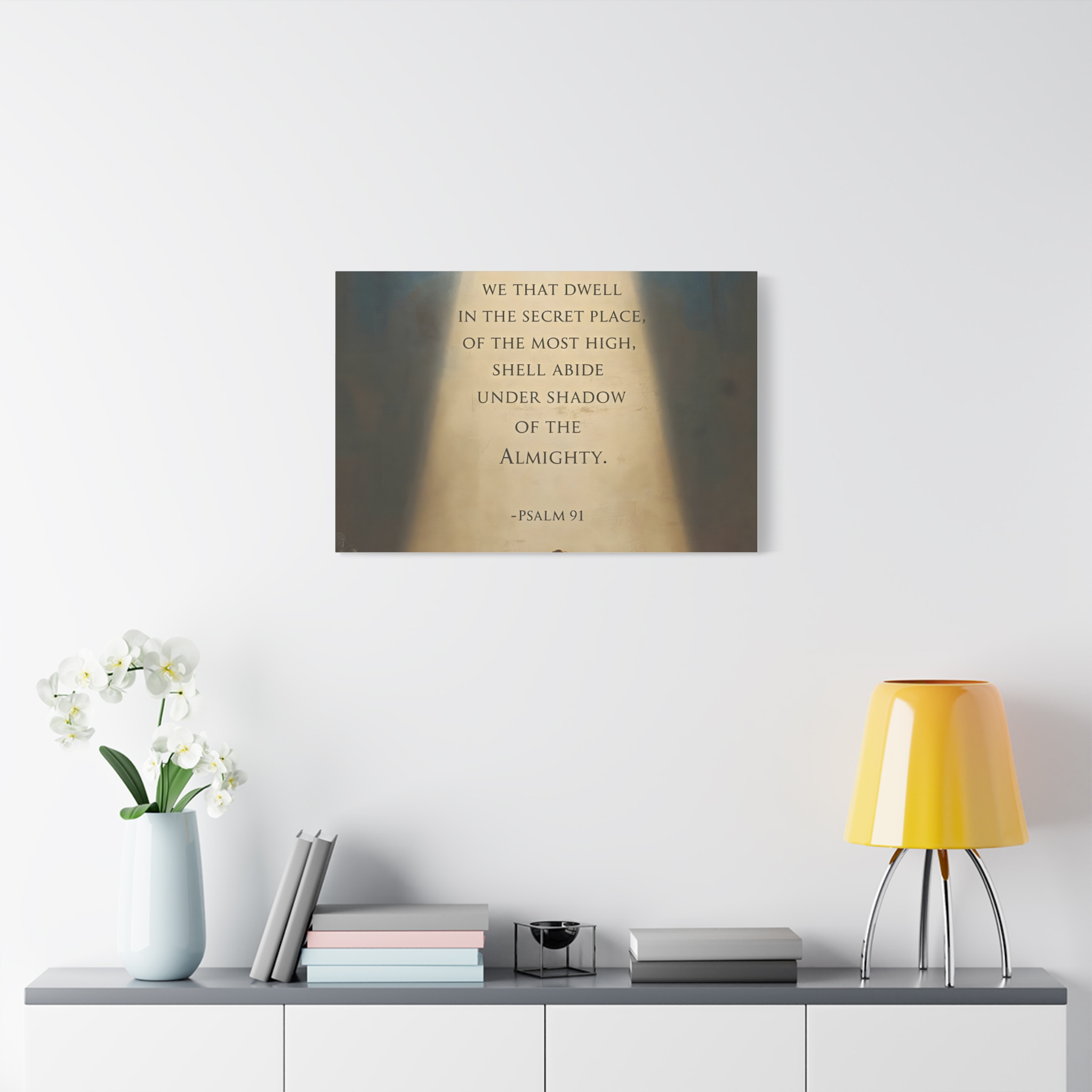 Psalm 91 Scripture Matte Canvas, Stretched, 1.25"
