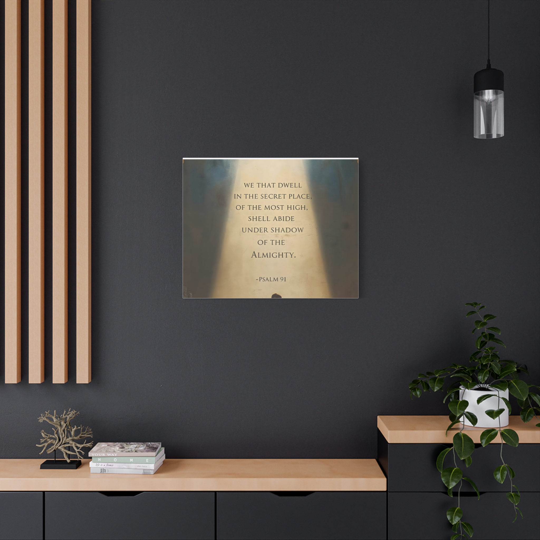 Psalm 91 Scripture Matte Canvas, Stretched, 1.25"