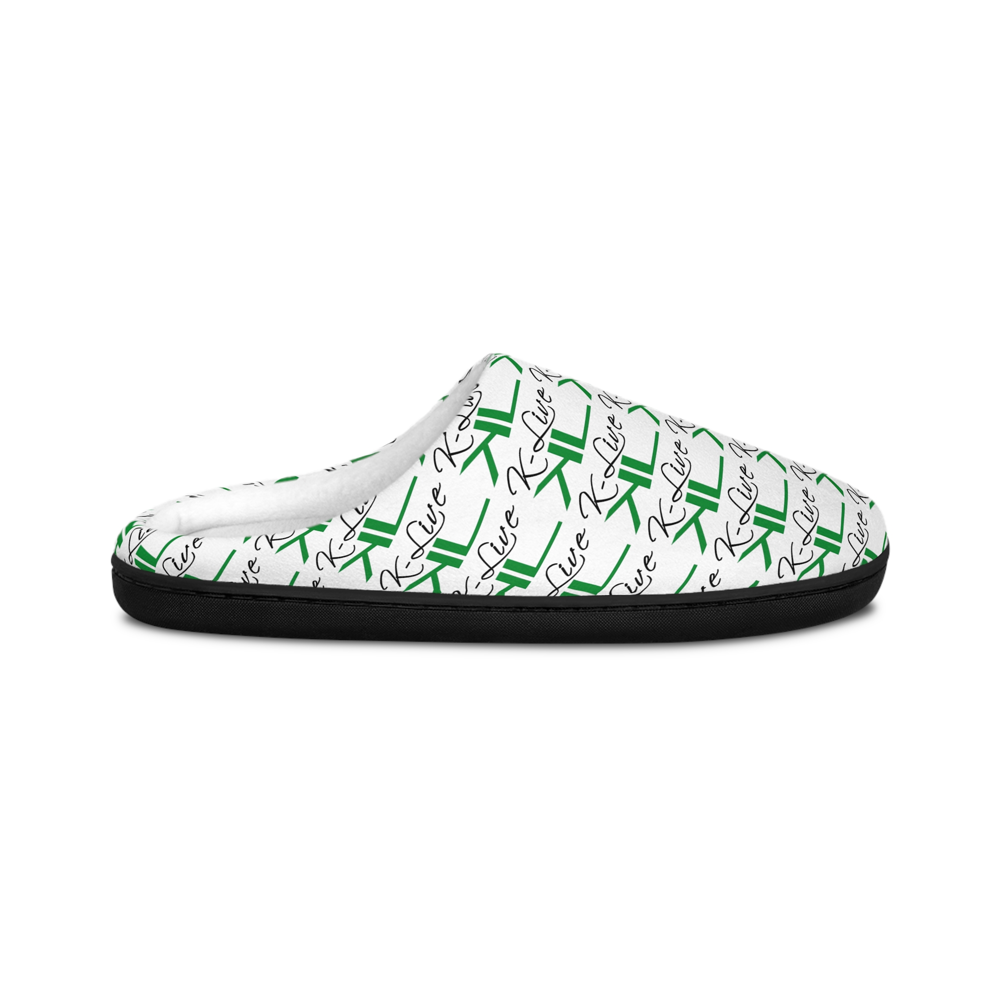 K-Live Script Repeat Pattern Slippers | Women's Indoor Slippers