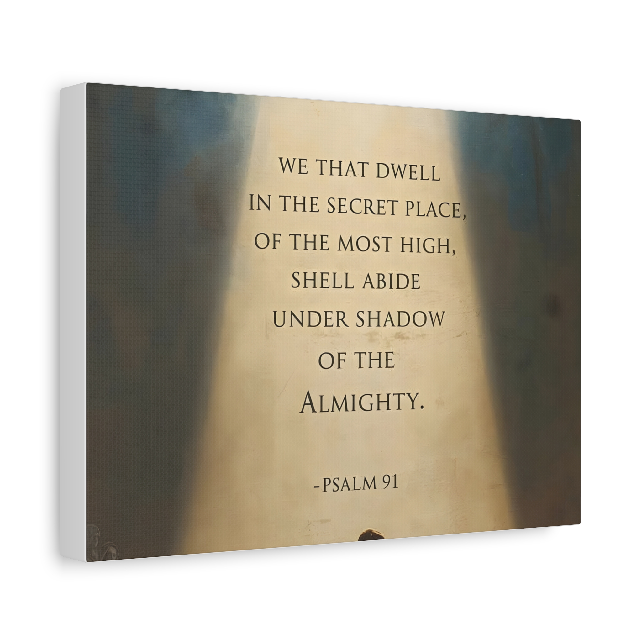 Psalm 91 Scripture Matte Canvas, Stretched, 1.25"
