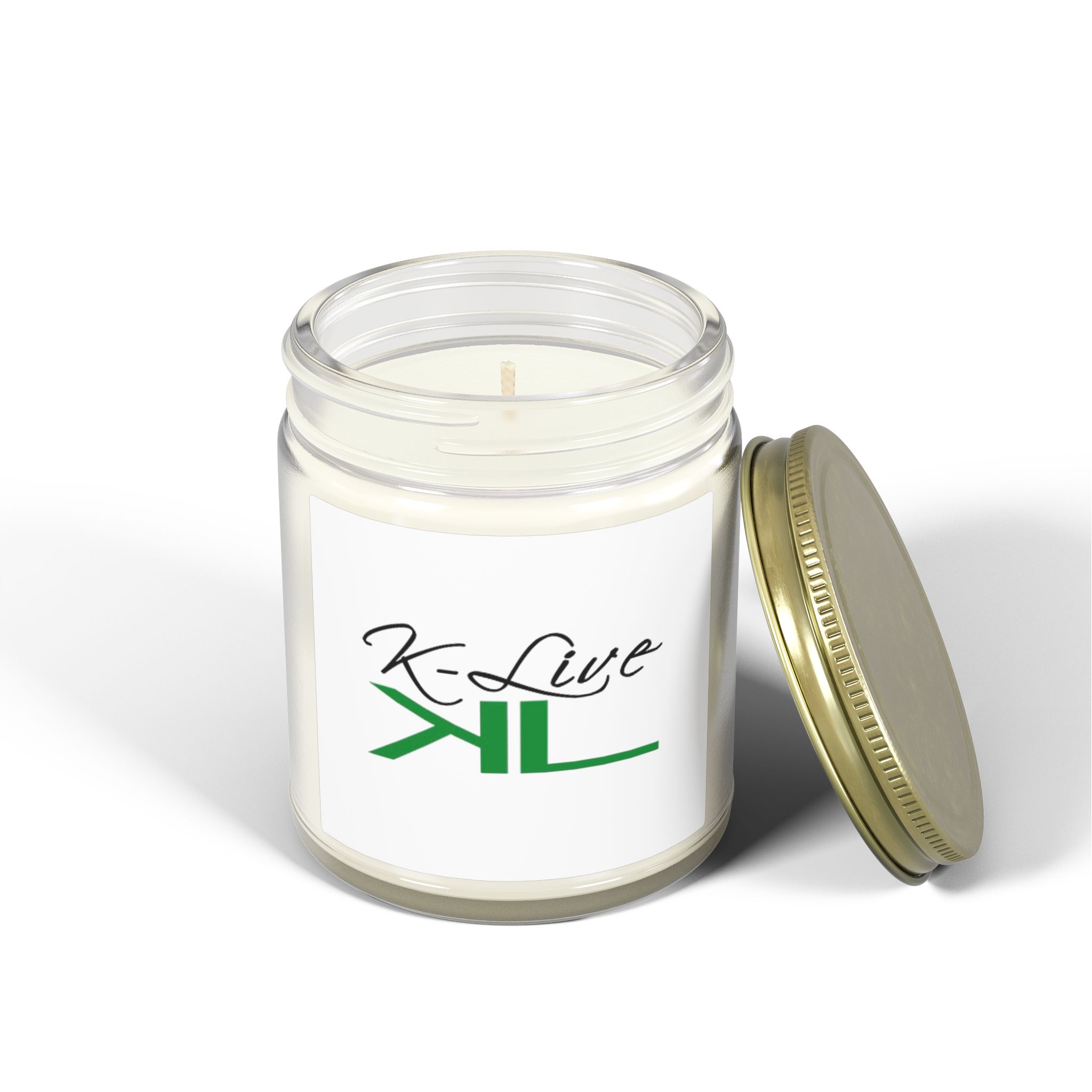 K-Live KL Coconut Apricot Scented Candle 4oz or 9oz | Coconut Apricot Wax Jar Candle